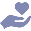 Purple Donation Icon